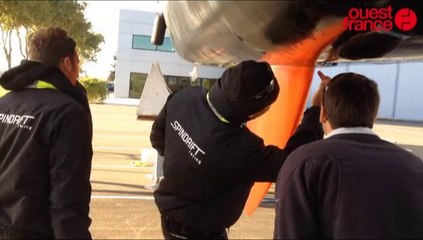 Le plus grand trimaran du monde chez Multiplast à Vannes