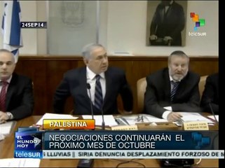 Delegaciones de Israel y Palestina retomarán mesa de paz en octubre