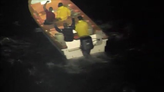 Interception Go fast par frégate de surveillance Germinal