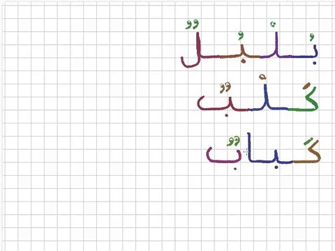Leçon 4 - vidéo 2 - Exemples de mots avec la lettre ب et les lettres précédentes affectées de Voyelles