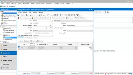 EBP Gestion Commerciale 2015 : Les remboursements d'avoirs