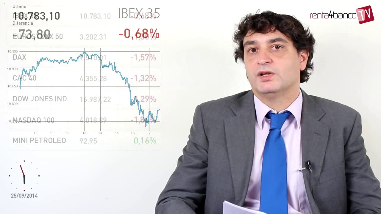 25.09.14 · Las bolsas europeas cierran con números rojos - Análisis del cierre del mercado financiero