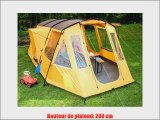 Skandika Nordland Tente familiale tunnel 6 personnes Orange 580 x 440 cm