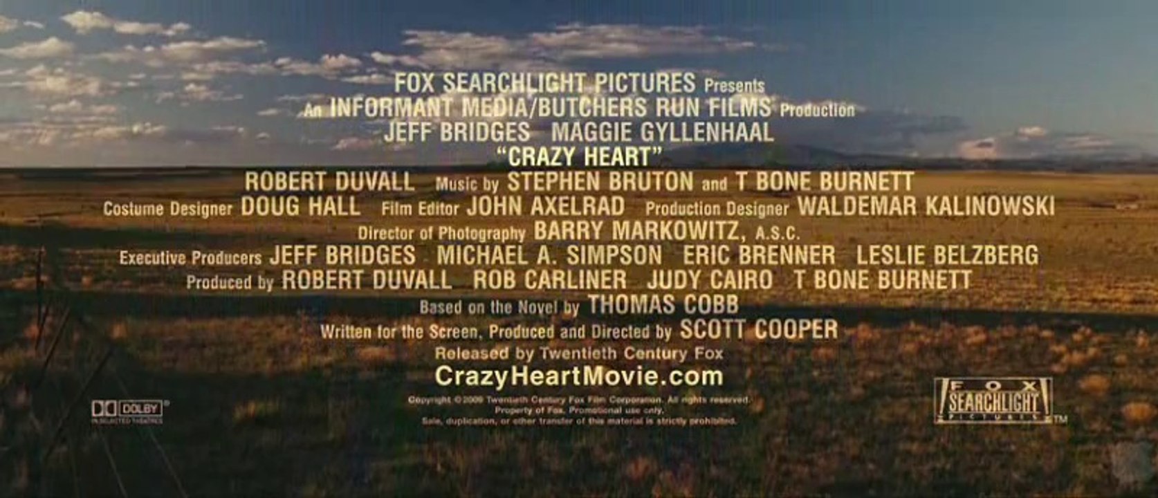 Crazy heart - Trailer (VO)