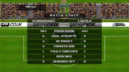 Xbox 360 - SWOS - Season 1 - Match 14 - Scarborough vs Lincoln