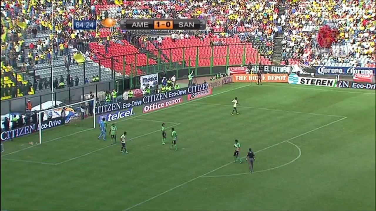 America 1-0 Santos - Torneo Bicentenario 2010 Jornada 17 [25-04-2010] Televisa Deportes