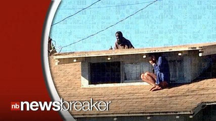Woman Caught on Camera Hiding from Burglar on Roof During Home Invasion