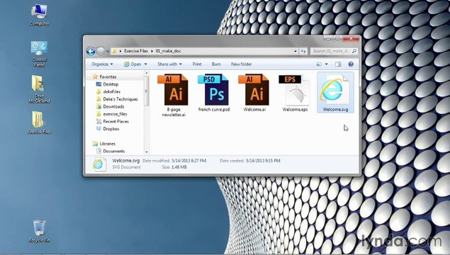 learn illustrator cc Fundamentals Making a Document Opening from the Windows desktop