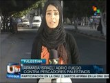 Marina israelí dispara contra embarcación pesquera Palestina