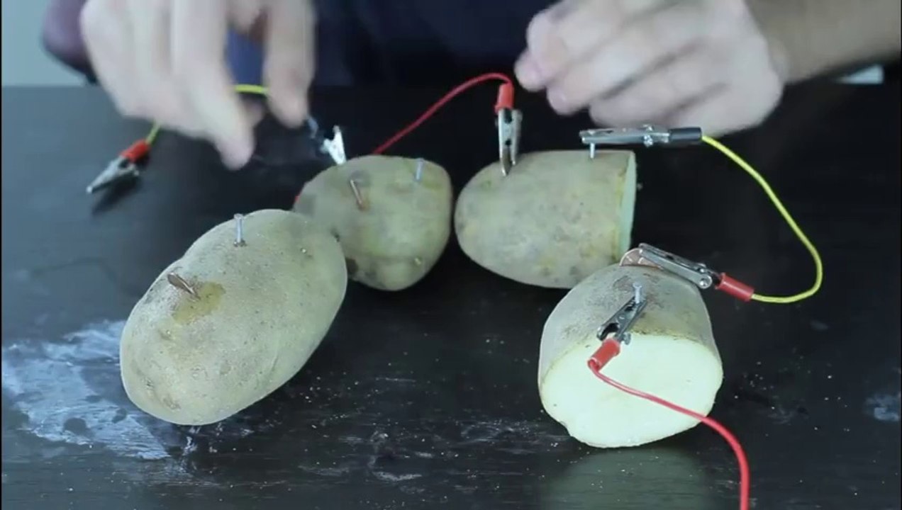 Homemade Potato Battery!