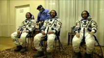 [ISS] Expedition 41 Crew Suit Up for Launch into Space