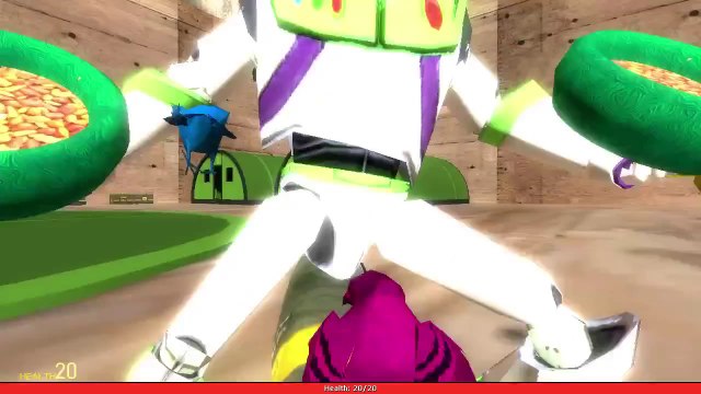 Gmod Sandbox Funny Moments - Mighty Morphin Parakeets , No Legs Zombie Fight!.