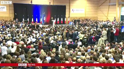 Nicolas Sarkozy re-launches political career at Lille rally