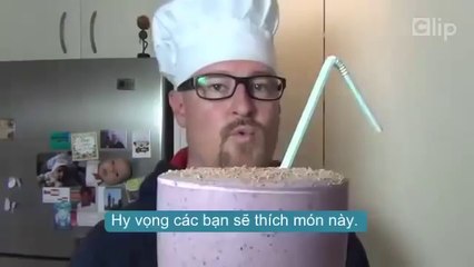 Cách làm Sinh tố bông tuyết béo ngậy, thơm ngon