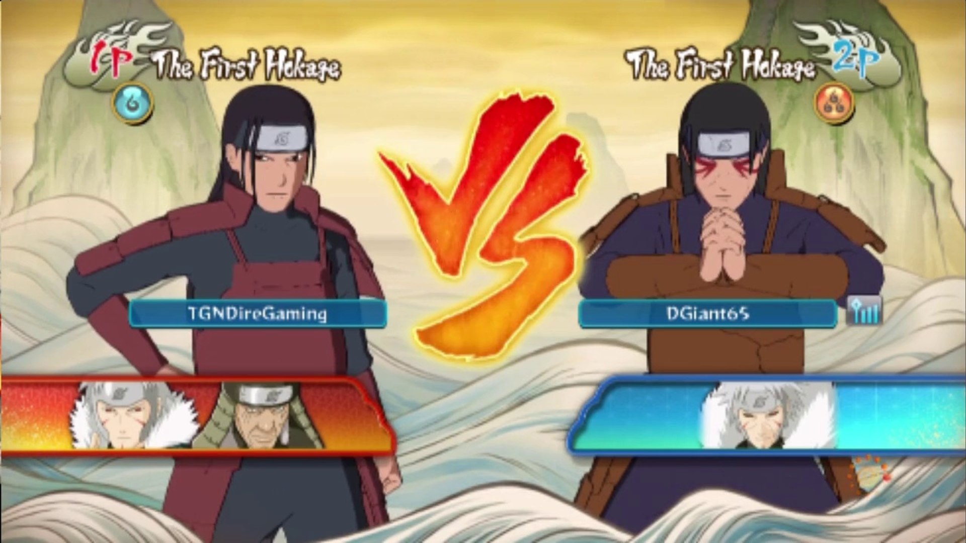 First Hokage Hashirama Senju Vs Sage Mode First Hokage Hashirama