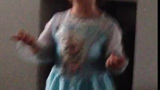 funny 2 year old shouting at her mummy for laughing while she was singing Disney Frozen