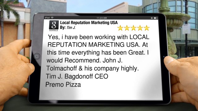 Local Reputation Marketing USA Fresno Impressive Five Star Review by Tim J.