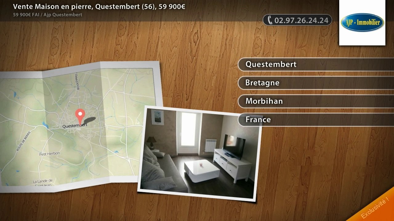 Vente Maison en pierre, Questembert (56), 59 900€