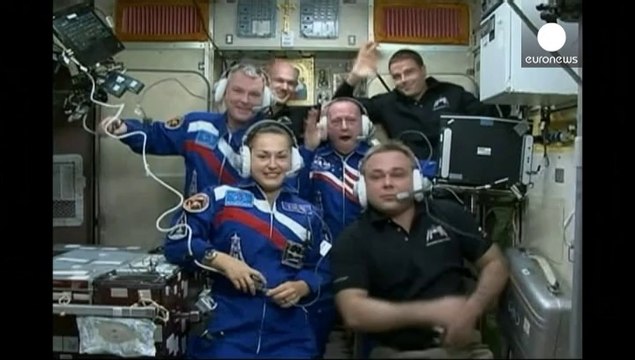La navicella Soyuz attraccata nella Stazione Spaziale Internazionale