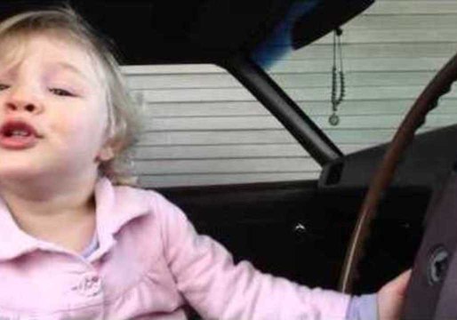 Father Teaches Daughter to Make Car Sounds