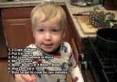 Three-Year-Old Teaches Daddy How to Cook Better Oatmeal
