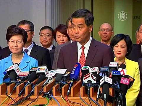 Протест студентов Гонконга поддержали школьники