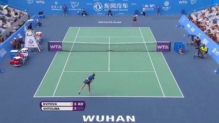 La Kvitova piega la Svitolina - Wuhan, semifinale