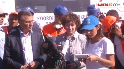 Şanlıurfa Afad Başkanı Fuat Oktay ve Unhcr Türkiye Temsilci Carol Batchelor Suriyeli Mültecilerin...