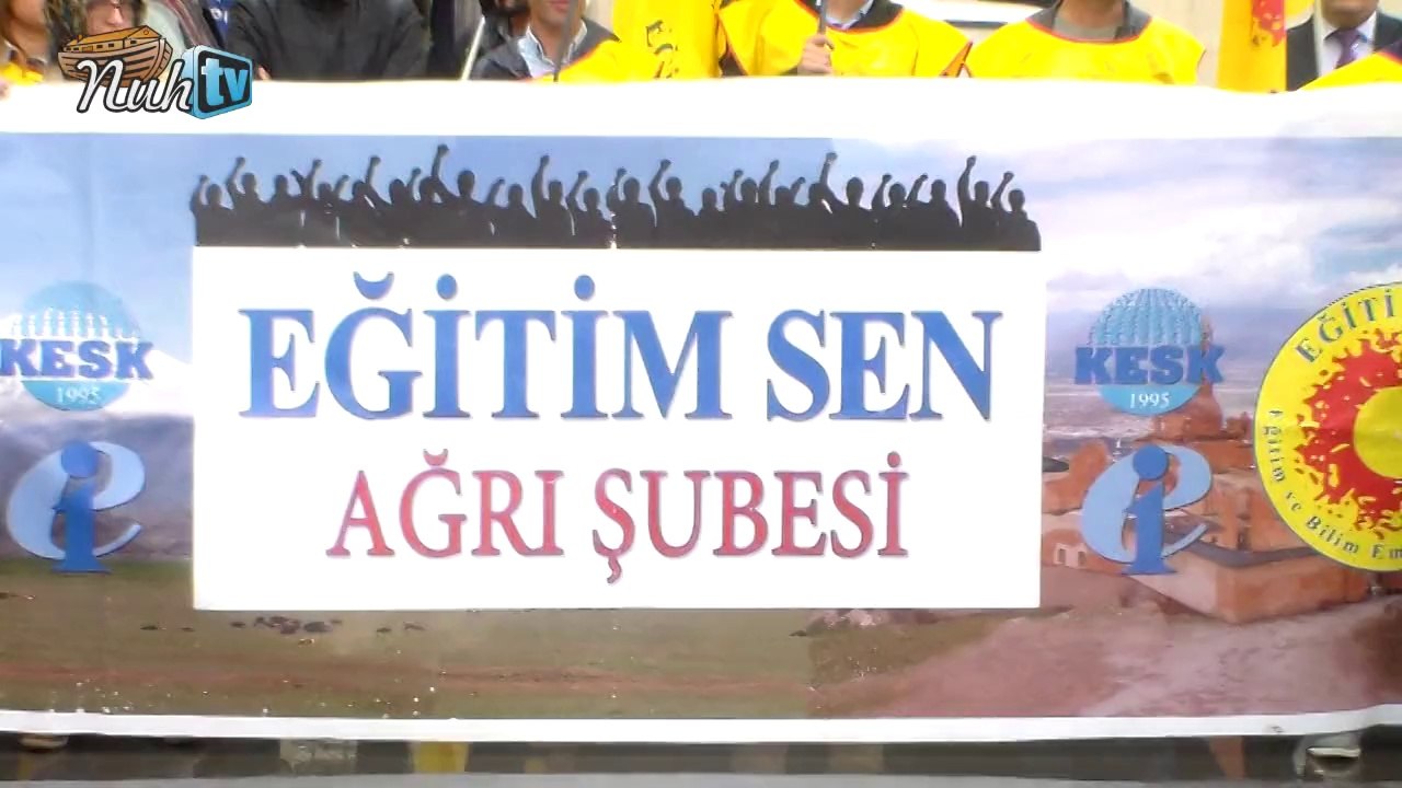 ZANA AYDIN - Ağrı Eğitim Sen 24 Eylül Grevi