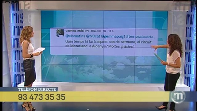 TV3 - Els Matins - Cap de setmana amb una mica de tot, sol i pluja