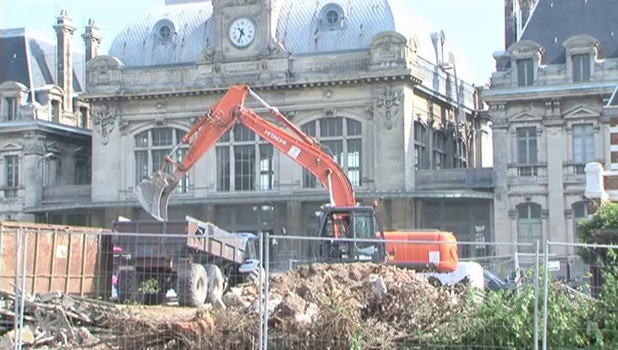 travaux d amenagement de la gare de st omer 2014
