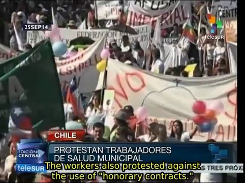 Chilean health workers declare general strike