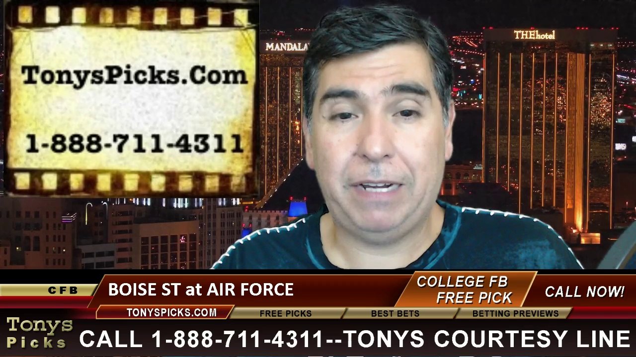Air Force Falcons vs. Boise St Broncos Free Pick Prediction College Football Point Spread Odds Betting Preview 9-27-2014