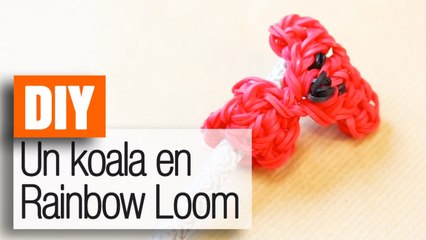 Faire un koala en élastiques Rainbom Loom - Tuto DIY