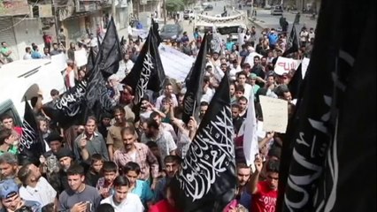 Syrie: manifestation du Front al-Nosra contre la coalition