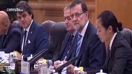 Rajoy se hace un lio con el nombre del rey, ante los chinos