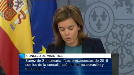 Sáenz de Santamaría: "Los presupuestos de 2015 son los de la consolidación"