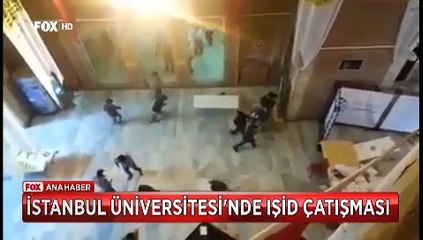 İstanbul Üniversitesinde maskeli IŞİD taraftarları öğrencilere saldırdı