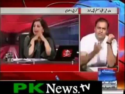Abid Sher Ali & Sharjeel Memon fight (For PPPP and PMLN Lovers)