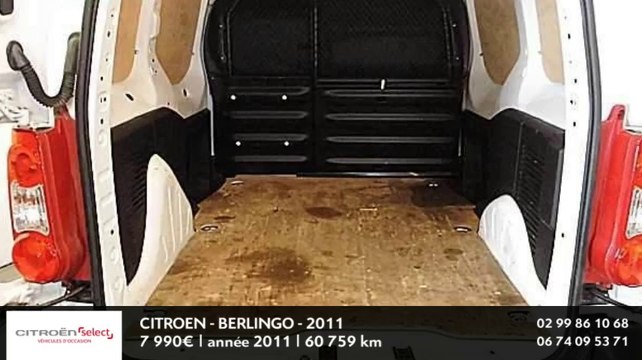 Annonce Occasion CITROëN Berlingo II HDi 75 COURT 625 KG CONFORT 2011