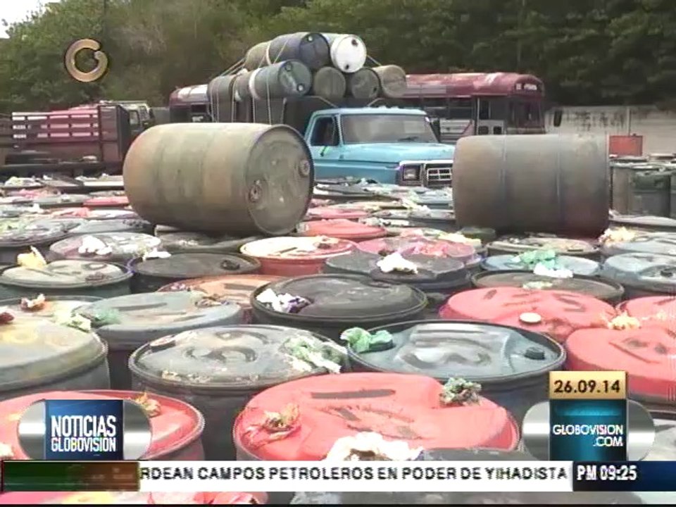 Decomisan 8.740 pipas de combustible en Zulia