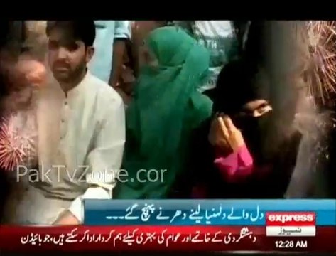 Tahirul Qadri's followers 3 couples marriage at PAT Dharna (2)
