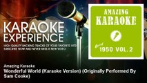Amazing Karaoke - Wonderful World (Karaoke Version) - Originally Performed By Sam Cooke - Vidéo Dailymotion