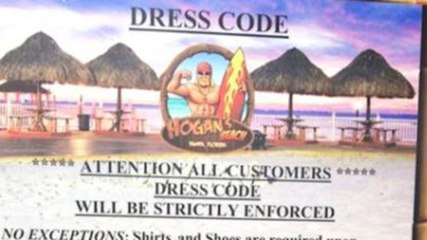 Hulk Hogan's Beach Restaurant Removes Racist Dress Code Sign 