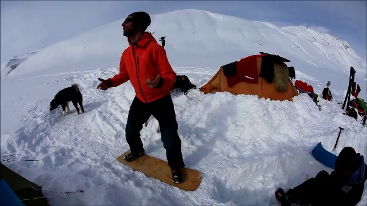 Surfeur au Groenland