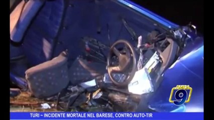 TURI | Incidente mortale nel barese