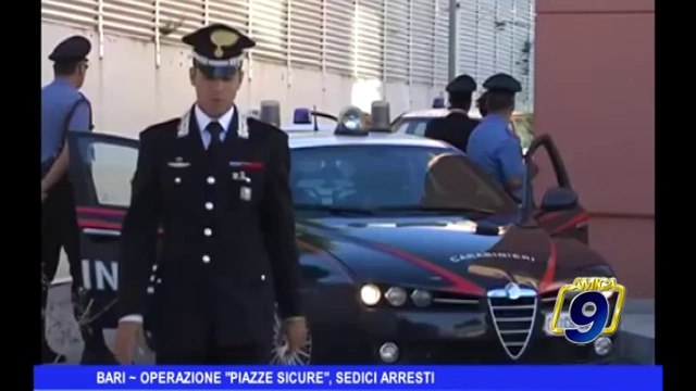 BARI | Operazione piazze sicure , 16 arresti