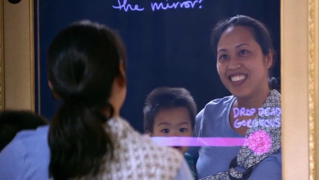 Women Get A Big Surprise By Interactive Mirror