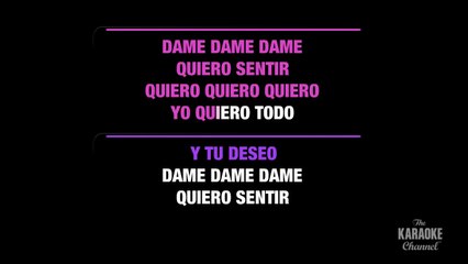 Dame (Touch Me) in the Style of _Jennifer Lopez & Chayanne_ with lyrics (no lead vocal)