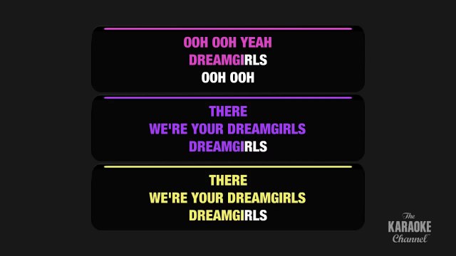 Dreamgirls in the Style of _Beyoncé, Jennifer Hudson & Anika Noni Rose_ with lyrics (no lead vocal)